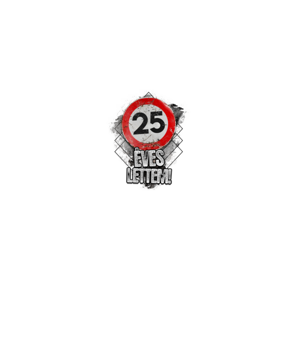 Speedlimit 25 éves fehérre minta világos rózsaszín pólón