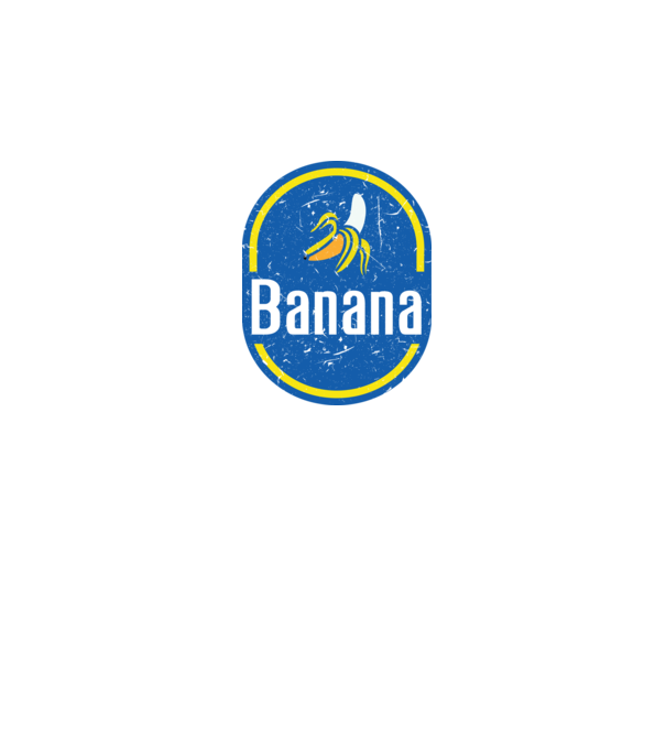 Farsang banán minta szürke pólón