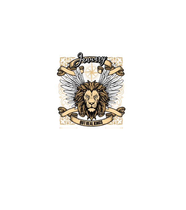 KINGS ARE BORN 1985 - JANUÁR minta türkiz pólón