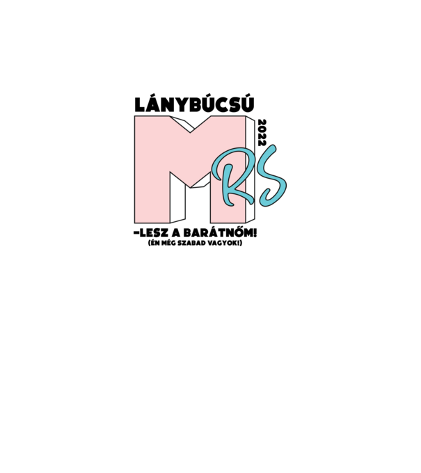 MTV lánybúcsú barátnő retro minta fehér pólón