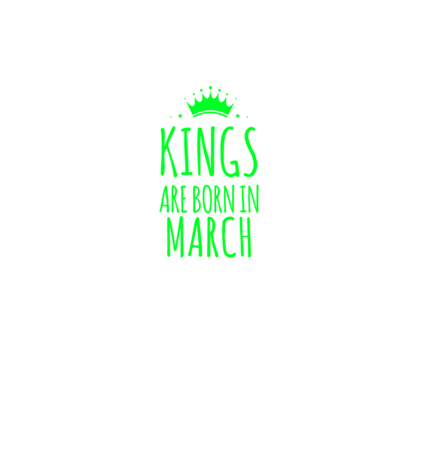 Kings are born in - March minta sötétszürke pólón