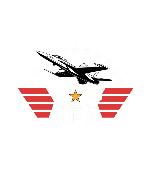 TOP APA minta fehér pólón