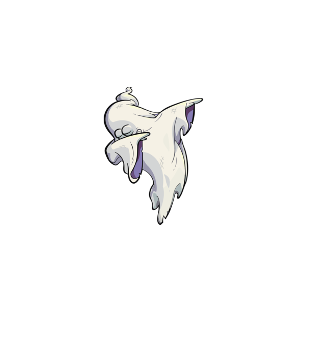 Dab ghost minta fekete pólón