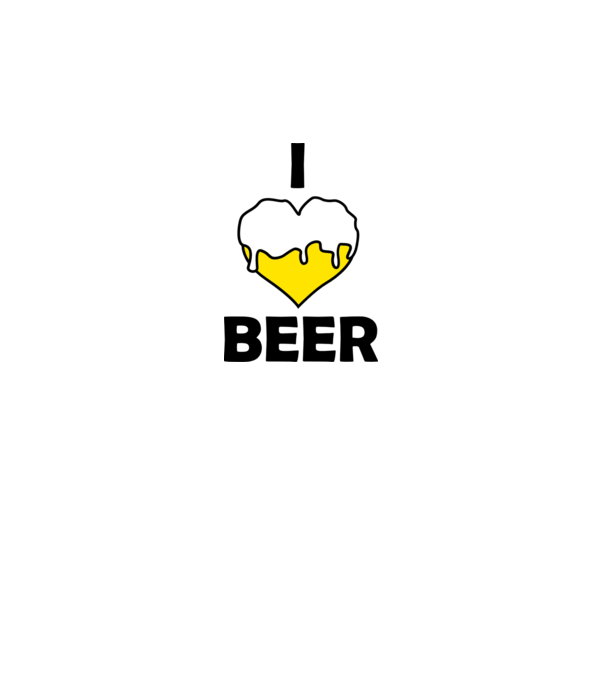 I love beer 2 minta fekete pólón