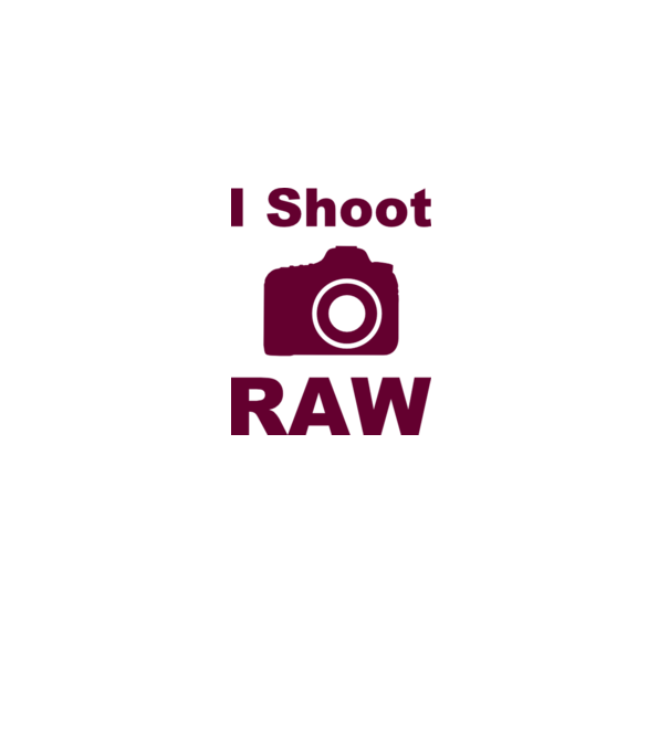 I shoot RAW minta szürke pólón