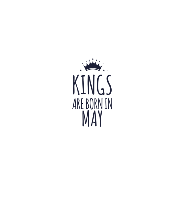 Kings are born in - May minta szürke pólón