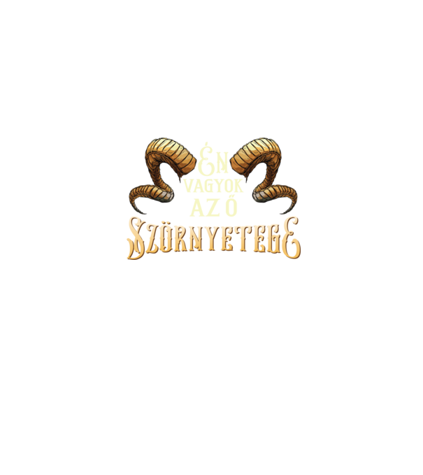Szépség és a szörnyeteg minta farmerkék pólón