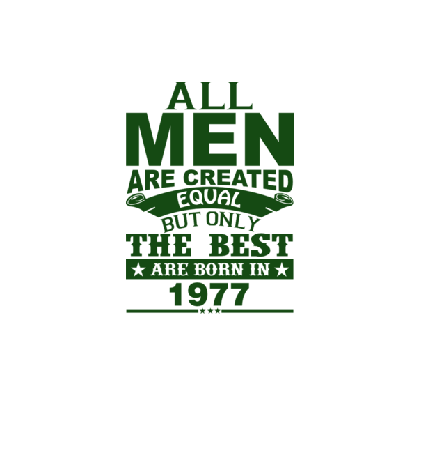All men are created - 1977 minta sötétszürke pólón
