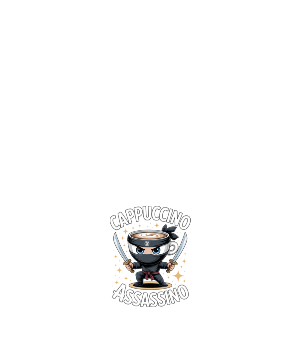 Cappuccino Assassino minta sötétkék pólón