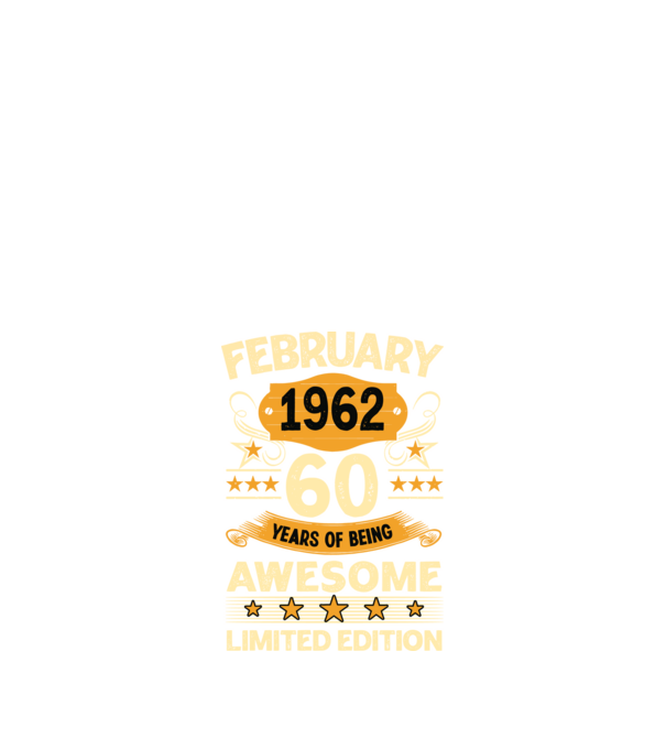 60 years of being limited edition_february minta fekete pólón