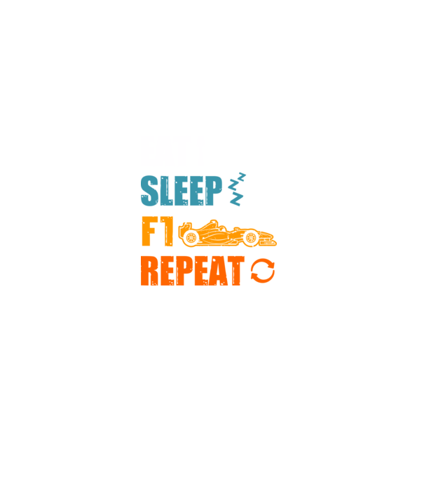 Forma 1 eat sleep repeat 2 minta fekete pólón