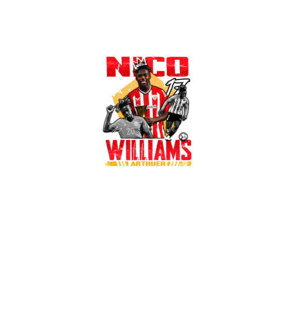 Nico Williams tribute minta fekete pólón