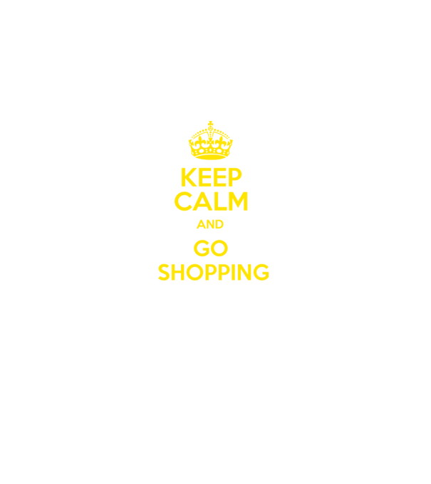 keep calm and go shopping minta sötétkék pólón
