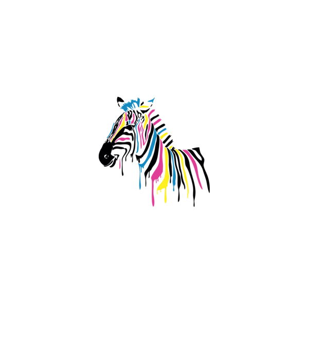 Zebra minta szürke pólón