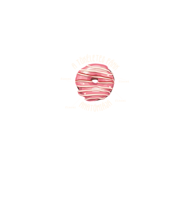 Anatomy of a perfect donut lght minta fekete pólón