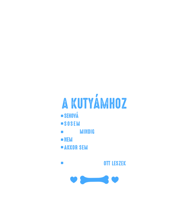 Kutyámhoz minta fekete pólón