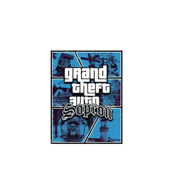 GTA Sopron minta fehér pólón