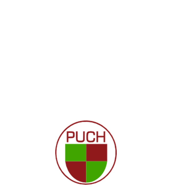 Puch minta fehér pólón