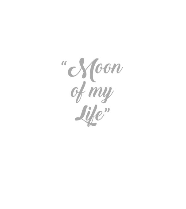 Moon of my life minta sötétkék pólón