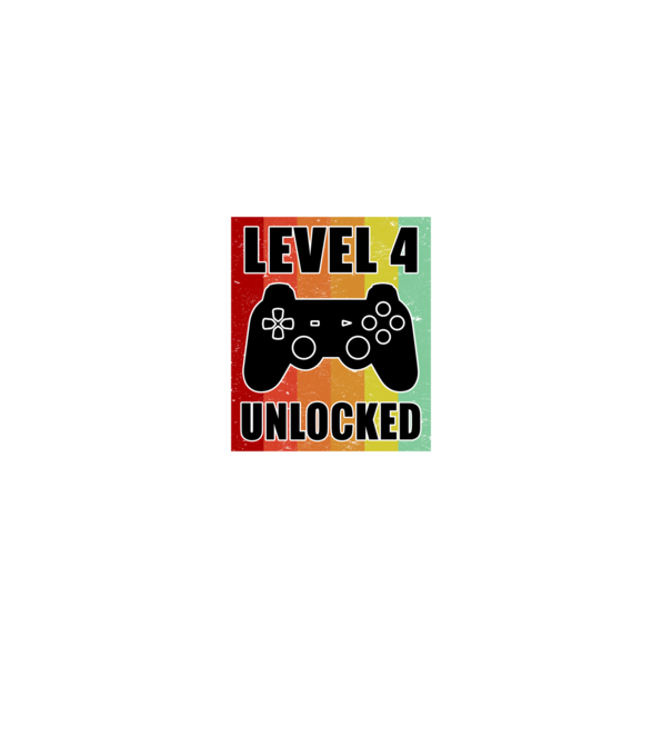 level 4 unlocked retro gamer minta fekete pólón