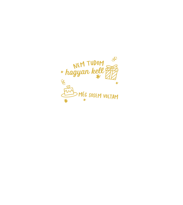 Még sosem voltam 20 éves minta fekete pólón