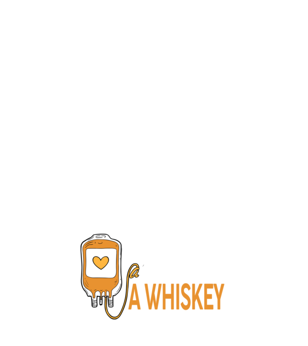 Vészhelyzet esetére a vércsoportom a Whiskey minta sötétkék pólón