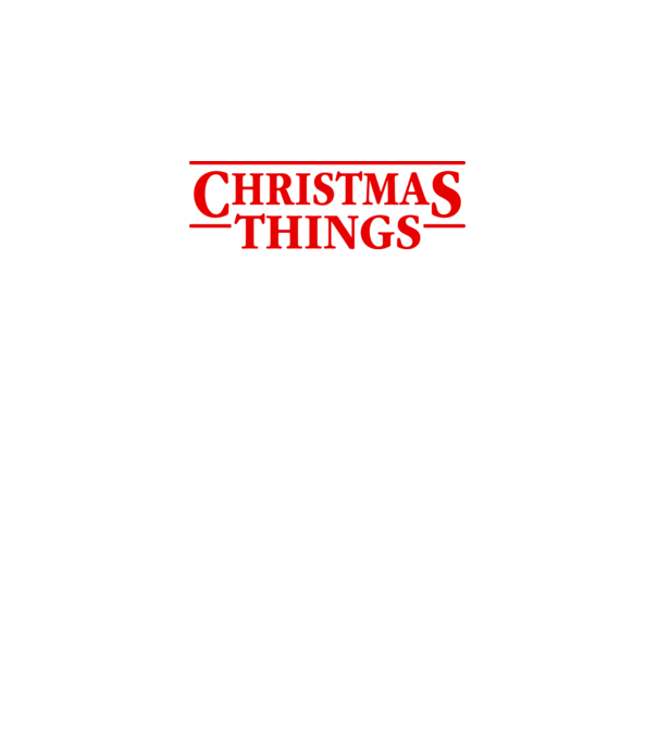 Christmas Things minta fekete pólón