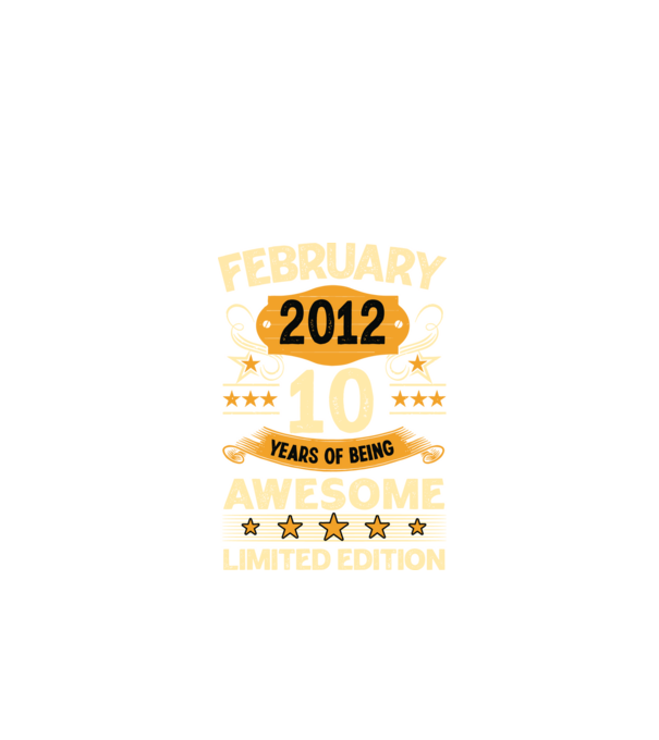 10 years of being limited edition_february minta fekete pólón