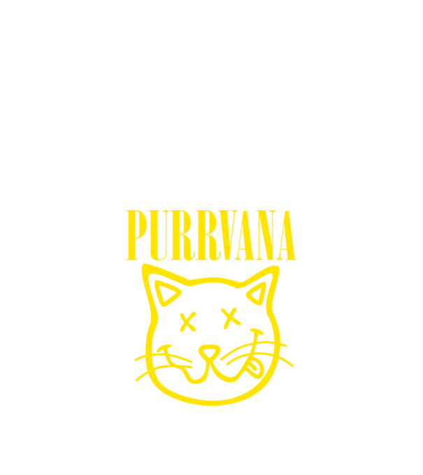 PURRVANA minta fekete pólón
