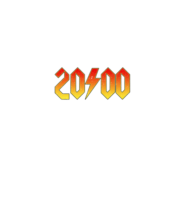 Rock születésnap 2000 JANUÁR minta farmerkék pólón