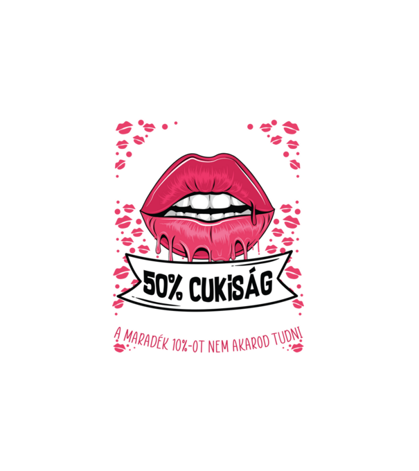 Cuki és bolondos szülinapos DECEMBER minta fehér pólón