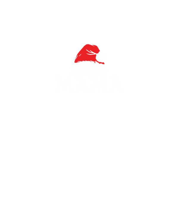 Mikulás sapka Mama minta fekete pólón