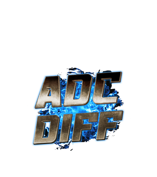 ADC DIFF metalic blue fire minta fekete pólón