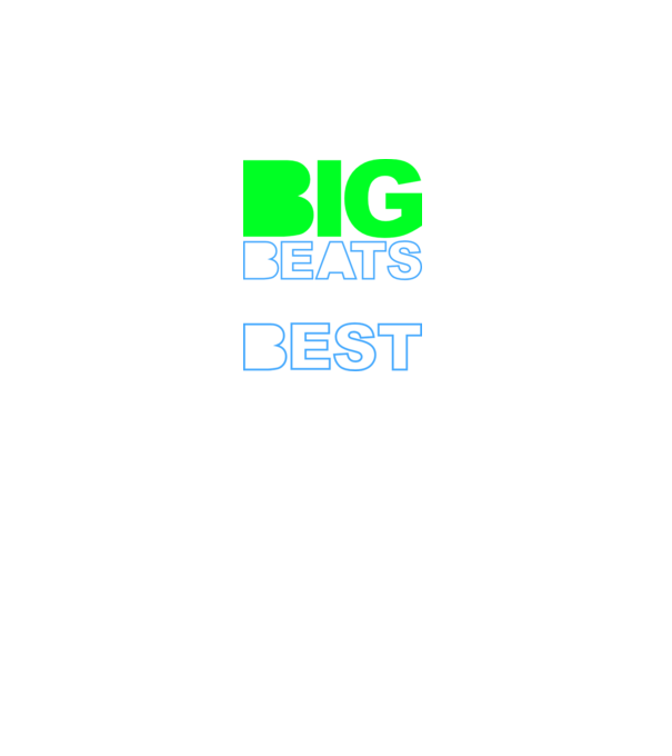 Big Beats Are The Best minta fekete pólón