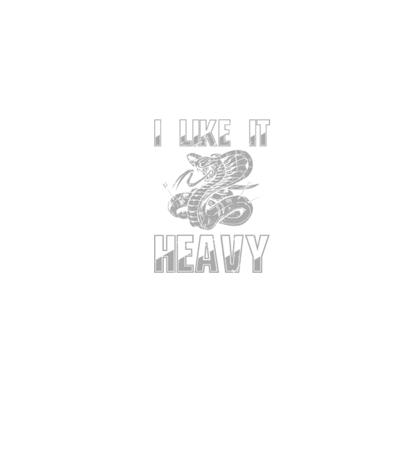 I like it heavy minta farmerkék pólón