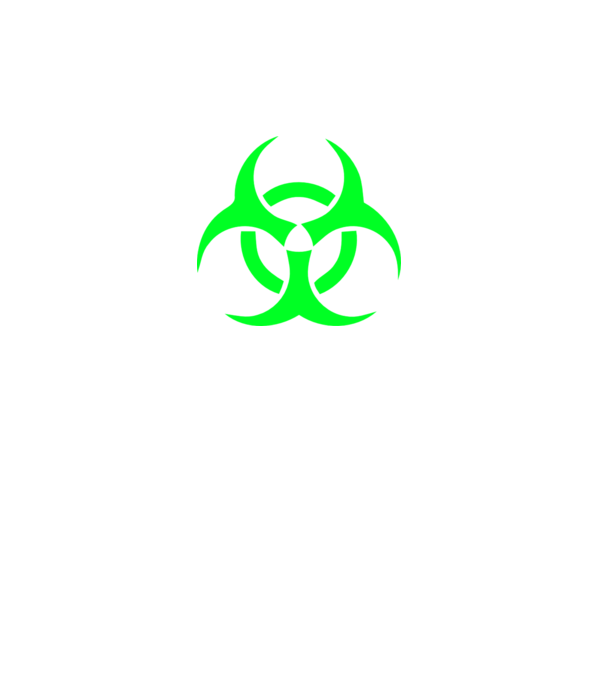 Biohazard minta fehér pólón