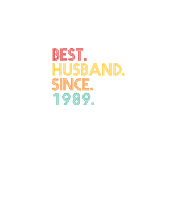 best husband since 1989 retro minta fekete pólón