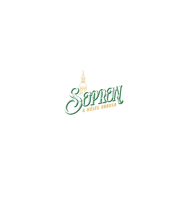 Sopron a Hűség Városa minta zöld pólón