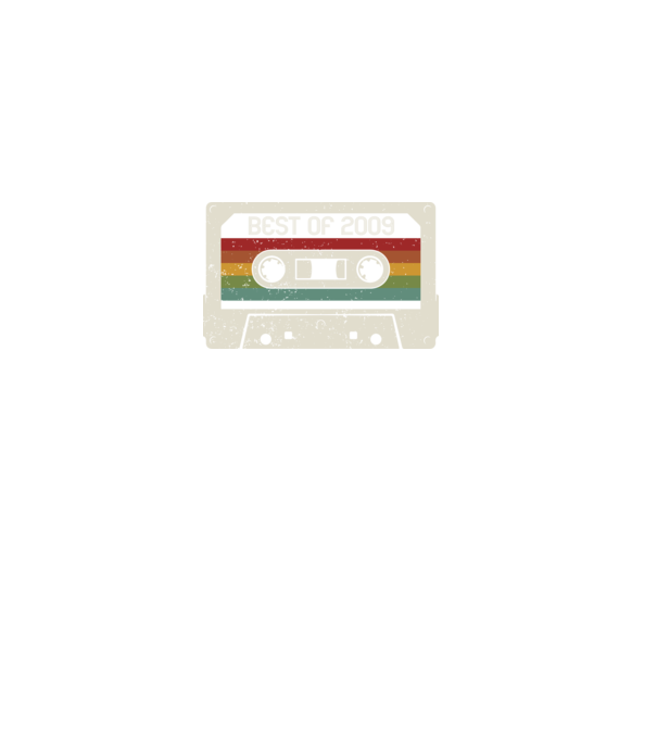 retro tape 2009 vintage minta fekete pólón