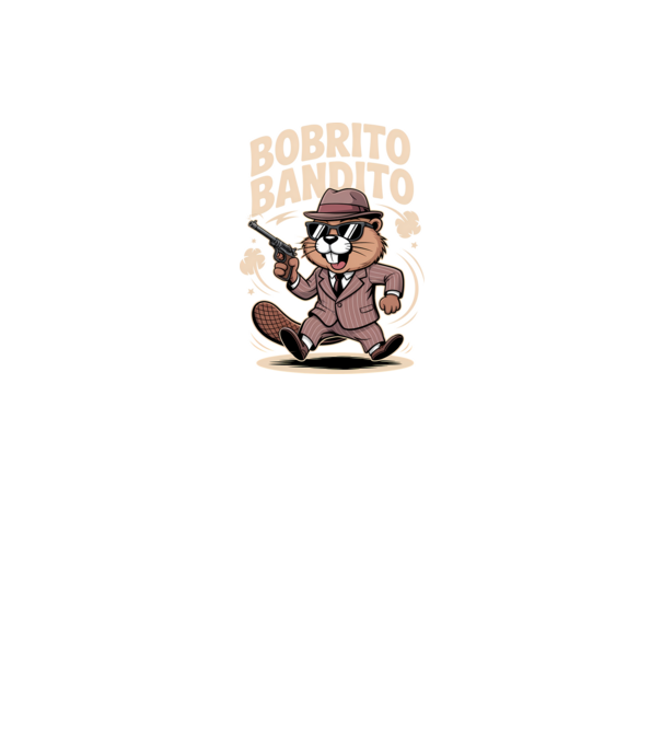 Bobrito Bandito minta fekete pólón
