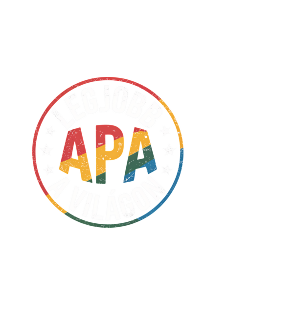 Legjobb apa a világon minta fekete pólón