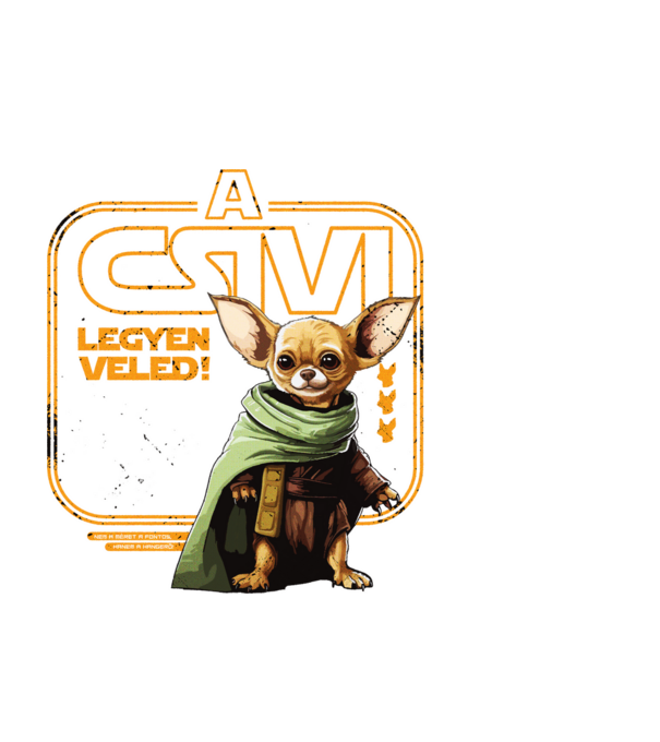 A csivi legyen veled minta fekete pólón