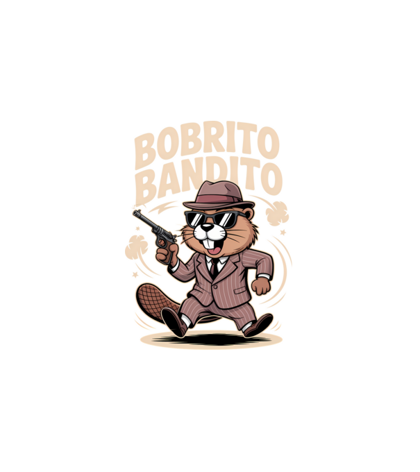 Bobrito Bandito minta fehér pólón