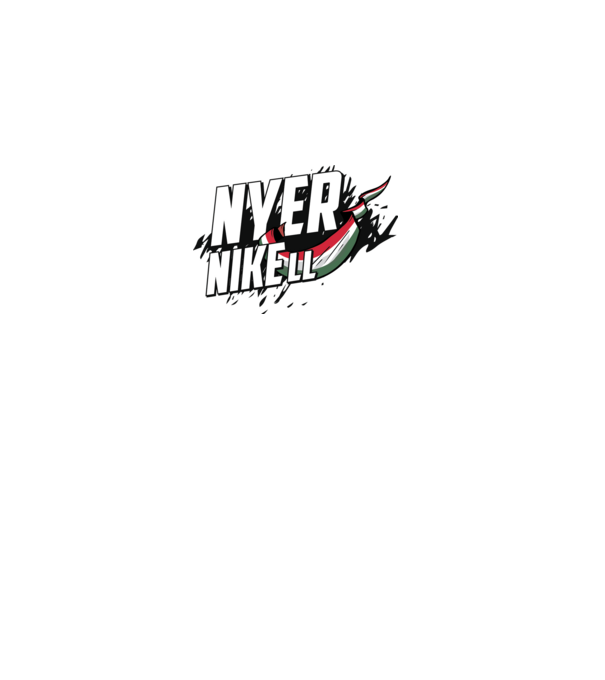NyerNIKEll minta sötétkék pólón