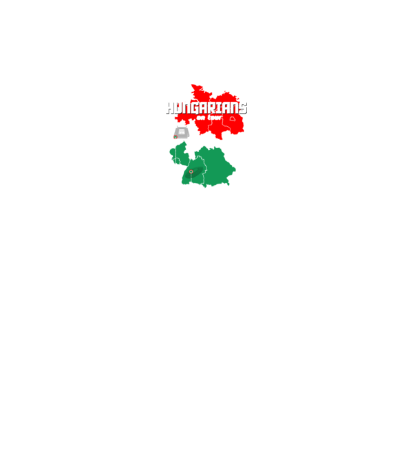 Futball EB 2024 HUNGARIANS ON TOUR fekete alapra minta királykék pólón