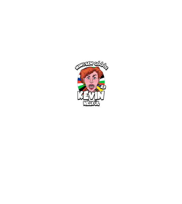 Nincsen góóól Kevin Nélkül minta fekete pólón