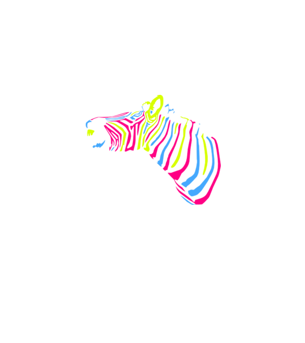 colorzebra-3color minta fekete pólón