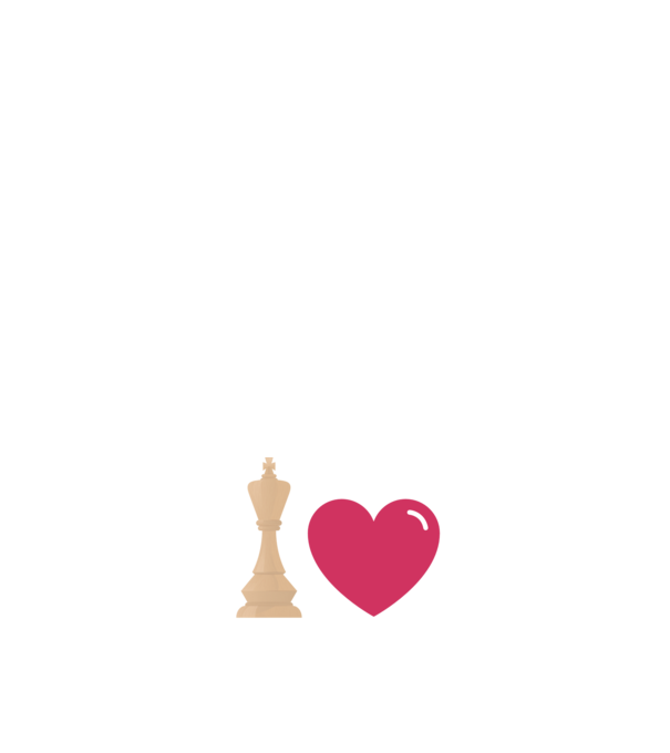 Love chess minta sötétkék pólón