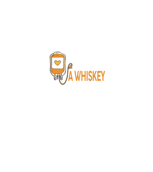 Vészhelyzet esetére a vércsoportom a Whiskey minta fekete pólón