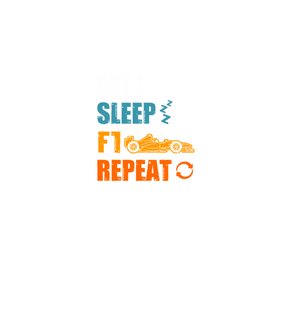 Forma 1 eat sleep repeat 2 minta fekete pólón